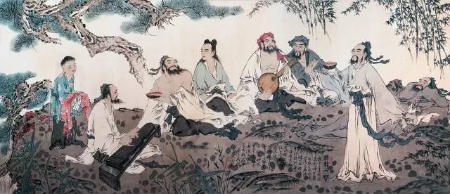 司馬光名人故事 宴飲對詩圖