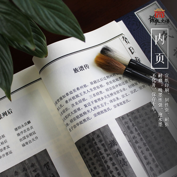 賀氏族譜內(nèi)頁(yè)