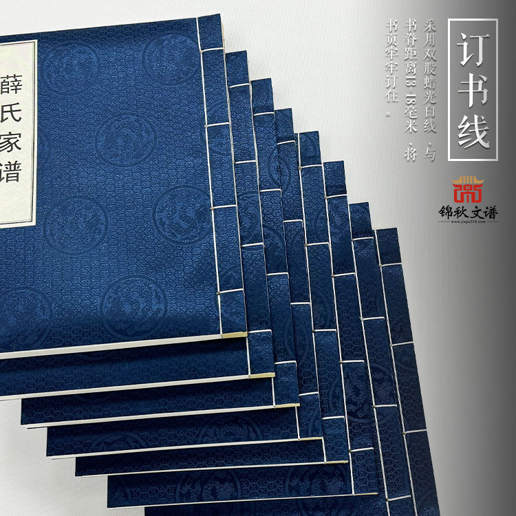 薛氏家譜訂書線