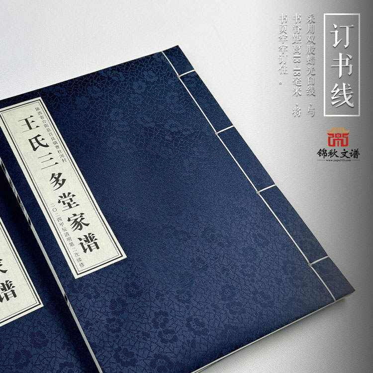 王氏家譜訂書線